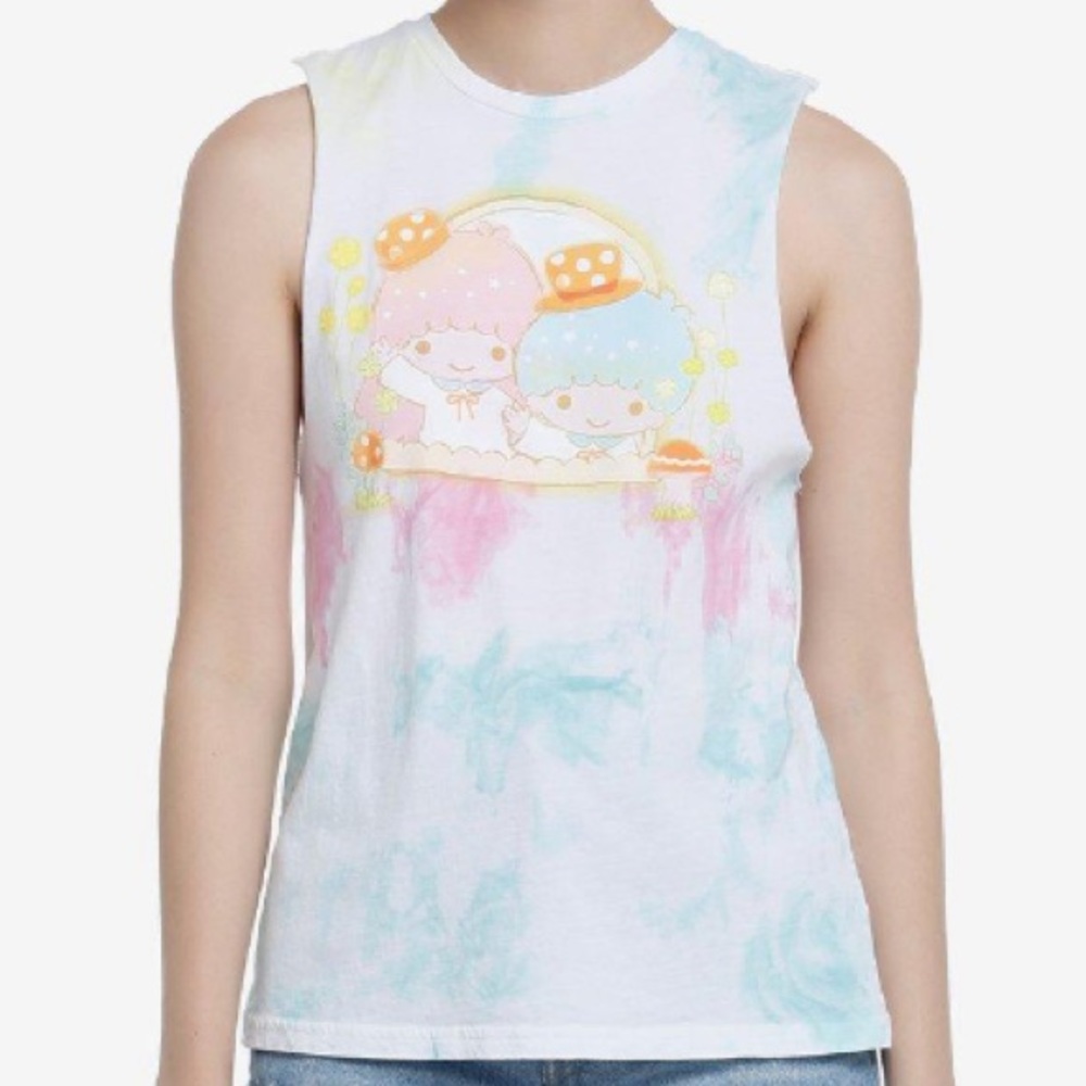 Little Twin Stars‎ Mushroom Tie-Dye Muscle Tank Top Hot Topic Sanrio My Melody